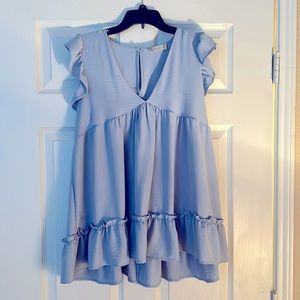 Altar’d State Light Blue Mini Sundress